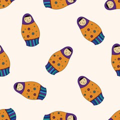  Russian traditional wooden dolle