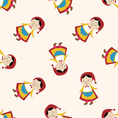 Obraz premium fairytale princess , cartoon seamless pattern background