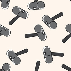 work tool hammer , cartoon seamless pattern background