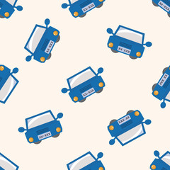 transportation car , cartoon seamless pattern background