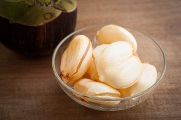 Asian Palmyra palm, Toddy palm, Sugar palm isolated on white