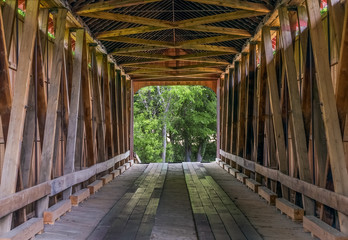 James Covered Bridge Interior