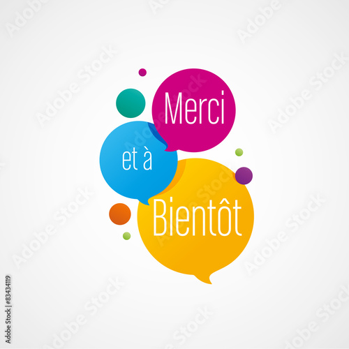 "merci et à bientôt" fichier vectoriel libre de droits sur la banque d