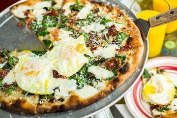 Breakfast pizza