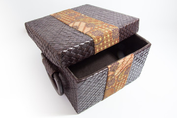 Weaved Box With Batik Decoration