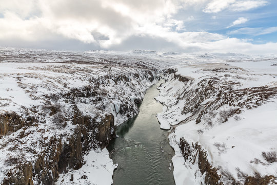 Winter landscape Iceland