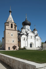 Fototapeta na wymiar Staritsky Holy Dormition monastery, Russia