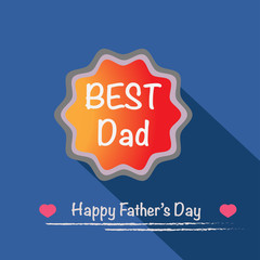 Father's day greeting with best dad message