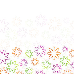 Colorful flowers abstract