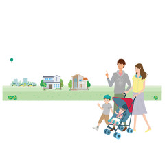 家族　見学　物件　ベビーカー