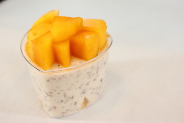 mango Fruit panna cotta