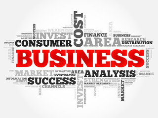 BUSINESS word cloud, business concept
