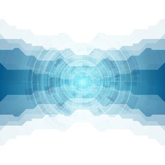 Tech vector blue abstract design