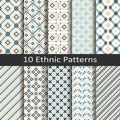 set of ten ethnic patterns - 83441397