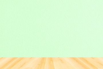 background texture green tone with wooden paving