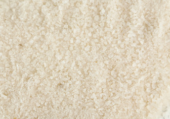 White sea salt background