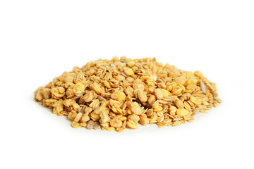 Oatmeal isolated on white