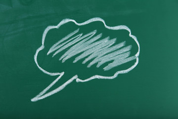 An inscription on a school board