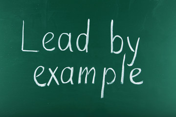 An inscription on a school board