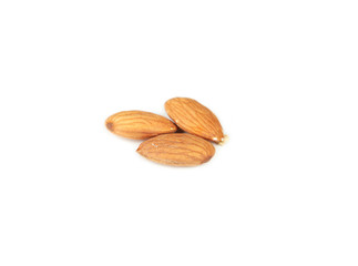 Almonds isolated on white