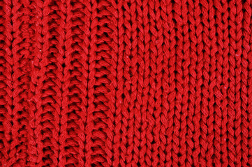 Red knitted sweather