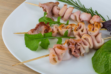 Grilled squid