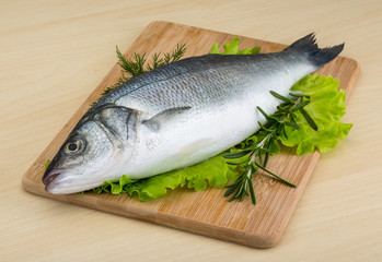 Raw seabass