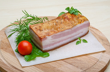 Raw bacon