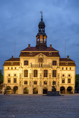 Fototapeta na wymiar The historical Town Hall in Luneburg, Lower Saxony