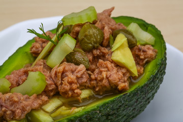Tuna and avocado