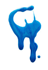 Blots of blue nail polish