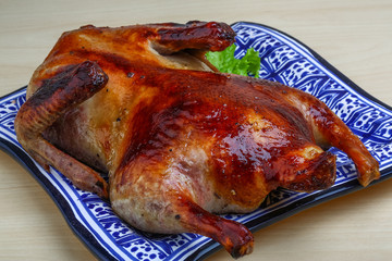 Roasted duck