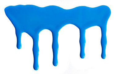 Blots of blue nail polish
