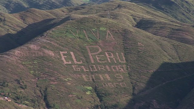Forecast of Cuzco from above, Peru
