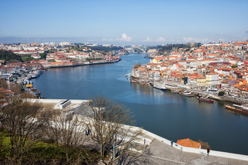 Obraz premium Vila Nova de Gaia and Porto in Portugal