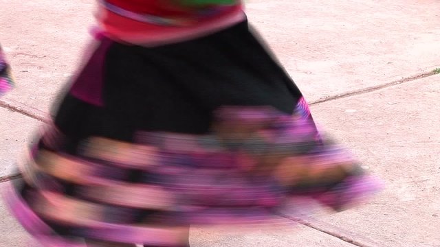 traditional folklore dance in Peru. 