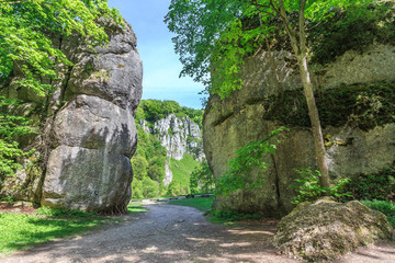 Krakow Gate, rock formation in the Ojcow National Park, Poland