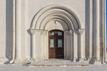 fragment Assumption Cathedral n Vladimir in winter 