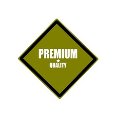 Premium quality  white stamp text on green background