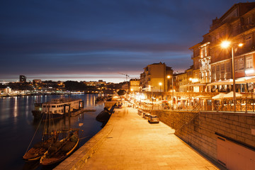 City of Porto by Night in Portugal
