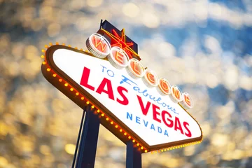 Foto op Plexiglas Welcome To Fabulous Las Vegas Nevada Sign © somchaij