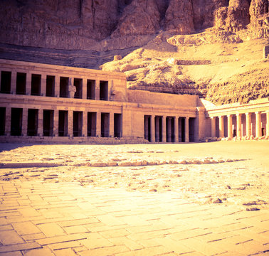 Ancient ruins of Hatshepsut temple in Luxor.