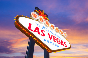 Welcome To Fabulous Las Vegas Nevada Sign © somchaij
