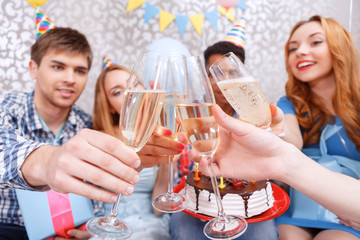 Happy celebration of a birthday 