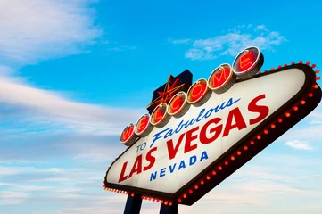 Türaufkleber Welcome To Fabulous Las Vegas Nevada Sign © somchaij