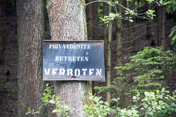 Verbotschild