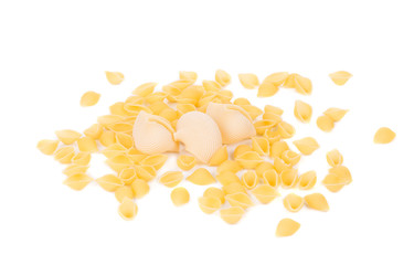 Uncooked italian pasta.