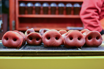 Chinese traditional food - BBQ Nose of Pig