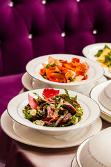 table with food