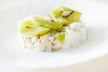 rice with fruits